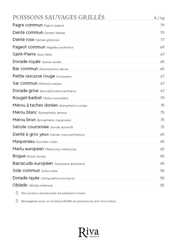 Menu page 8